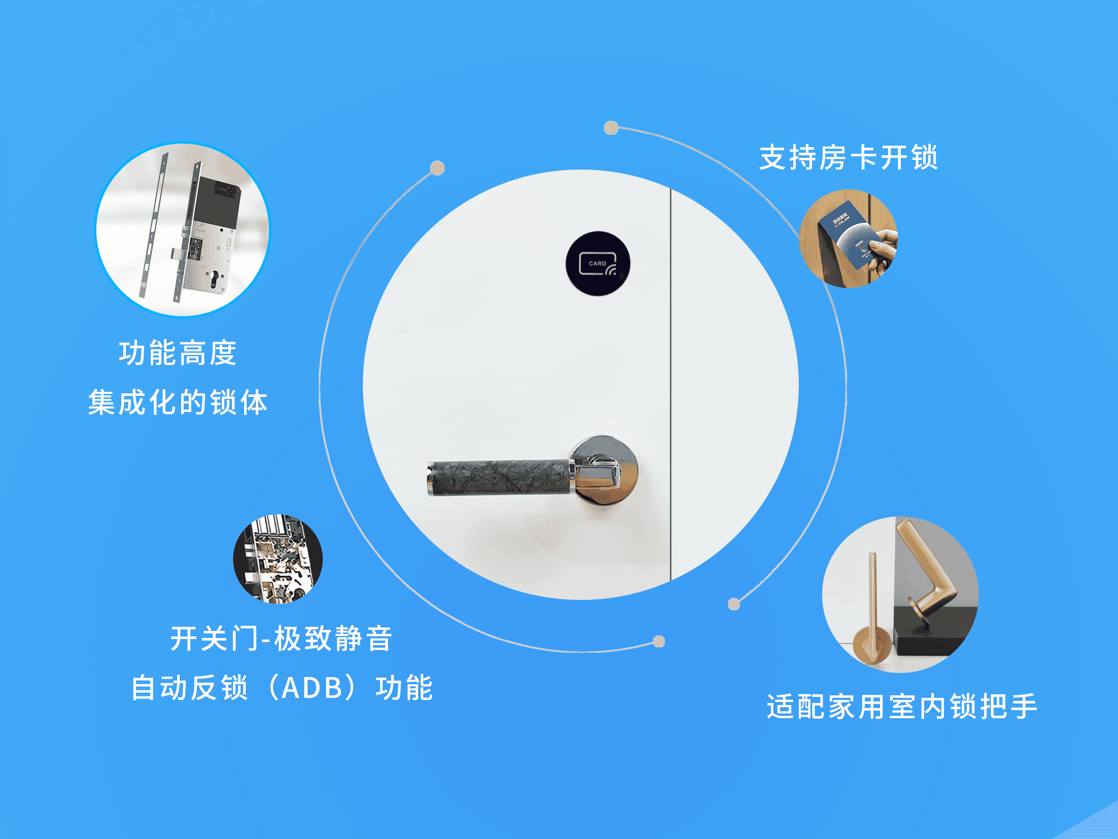 LS02酒店静音锁 1