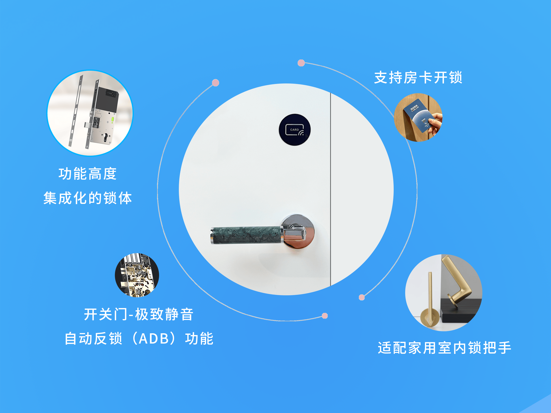 LS02酒店静音锁 1