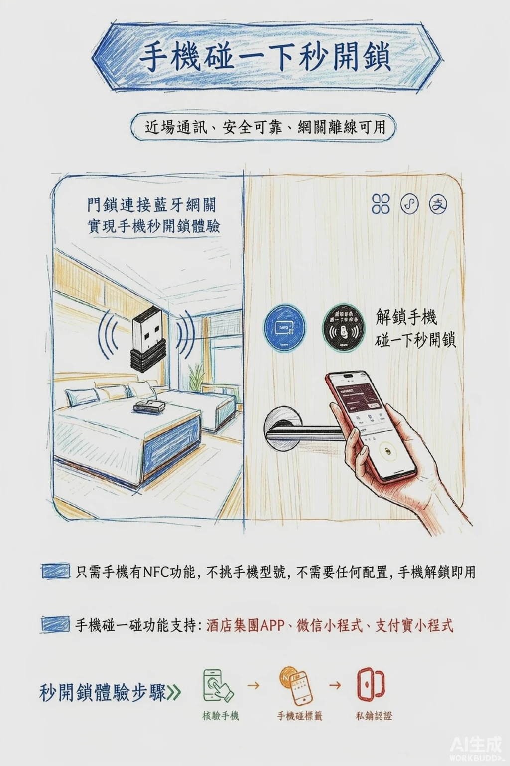 USB 藍牙網關：手機碰一下秒開鎖，近場通訊安全可靠網關離線可用